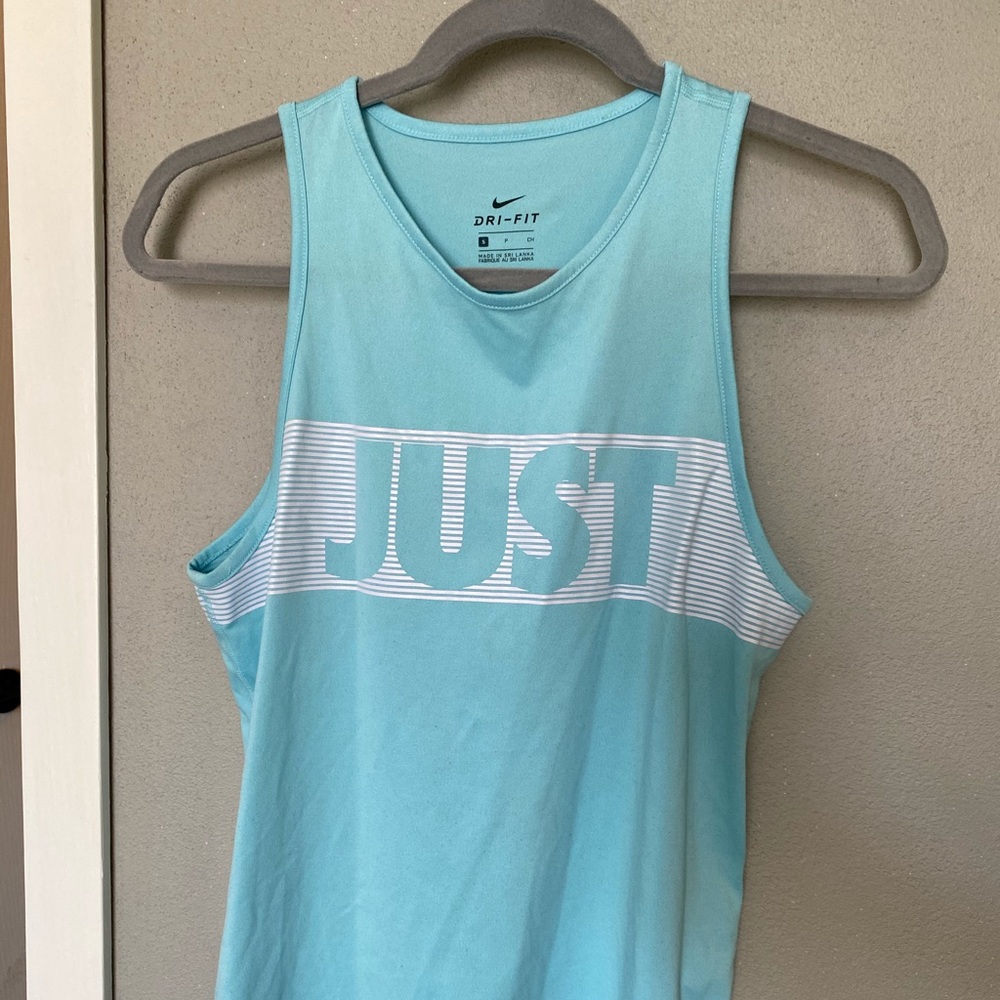 Blue Nike Just Do It Tank Top